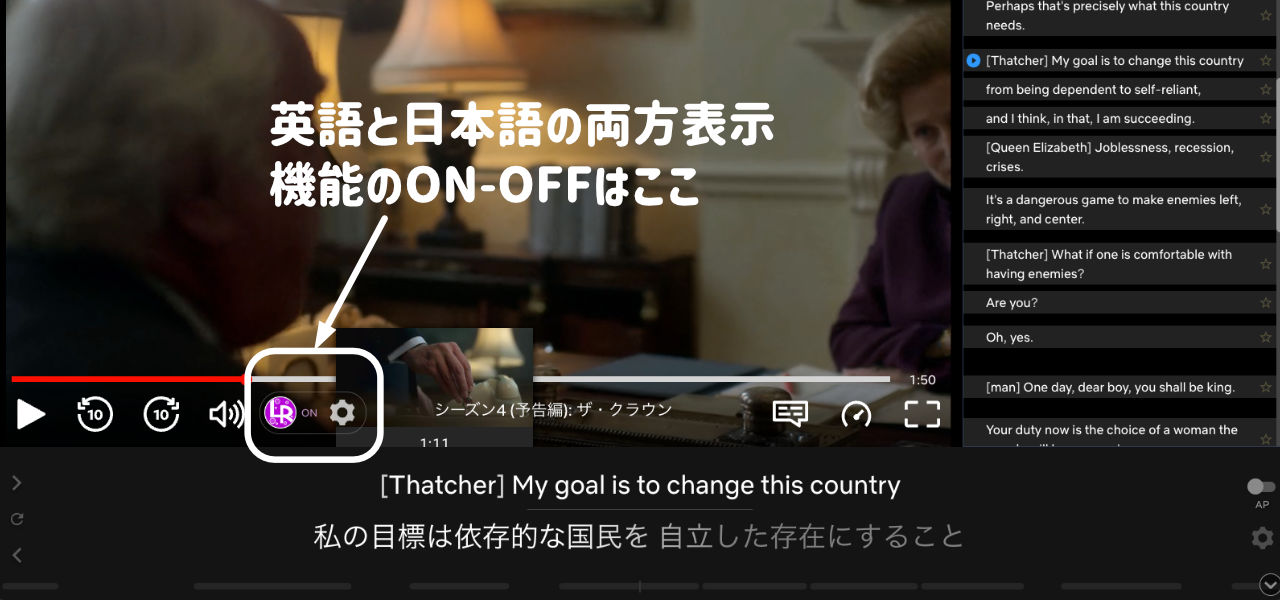 NETFLIX英語日本語字幕同時表示方法08