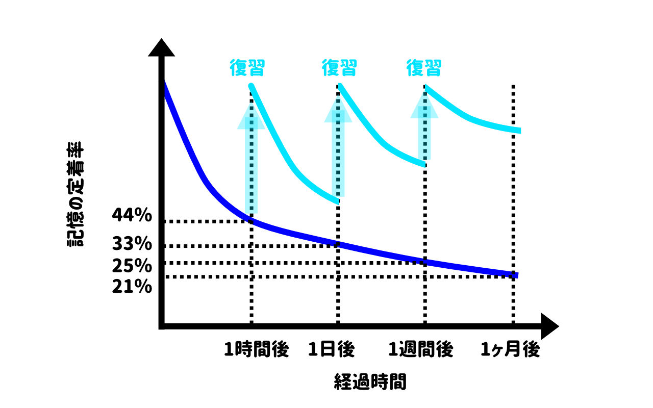 エビングハウスの忘却曲線２